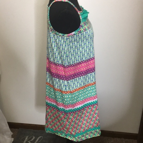 Hanna Andersson women’s/teens  multi pattern ruff front dress​ - Picture 5 of 8